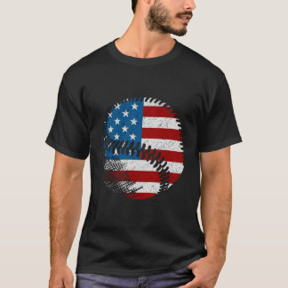 Camiseta Bandera Americana Béisbol