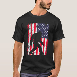 Camiseta Bandera americana Bigfoot Sasquatch