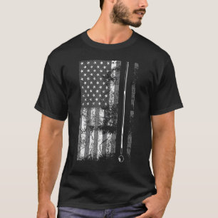 Camiseta Bandera Americana Billiard Stick Table Game USA