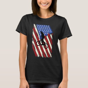Camiseta Bandera Americana Bmx Bike Extreme Sport 4 De Juli