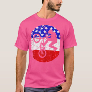 Camiseta Bandera Americana Bmx Bmx Bike Rider