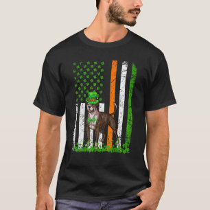 Camiseta Bandera Americana Bulldog Perro St Patricks Da