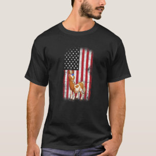 Camiseta Bandera Americana Caballo Niños Chicas Hombres Cua