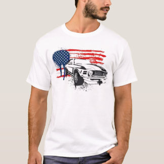 Camiseta Bandera americana Camaro de los E.E.U.U. del