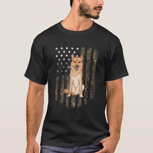 Camiseta Bandera Americana Camo Bandera Finlandesa Spitz 4  (Anverso)