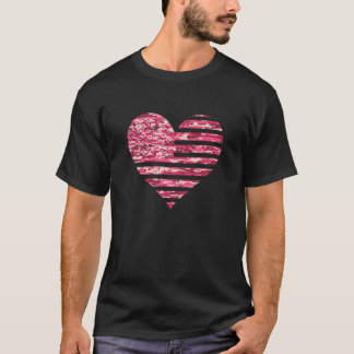 Camiseta Bandera americana camo camuflaje rosa táctico