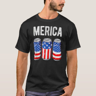 Camiseta Bandera Americana Cerveza 4 De Julio Hombres Mujer