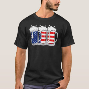 Camiseta Bandera Americana Cerveza 4 De Julio Hombres Mujer