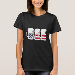Camiseta Bandera Americana Cerveza 4 De Julio Hombres Mujer