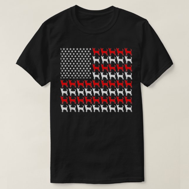 Camiseta Bandera Americana Chihuahua Patriótica 4 De Julio  (Diseño del anverso)