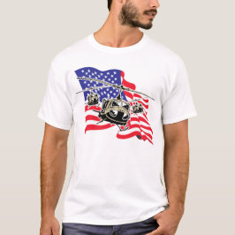 Camiseta Bandera americana con los helicópteros