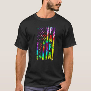 Camiseta Bandera Americana Conciencia del Autismo Papa Sopo