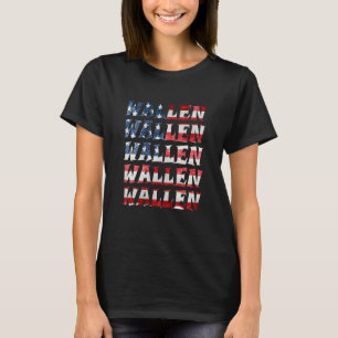 Camiseta Bandera Americana Cubierta Azul Blanco Rojo Para M