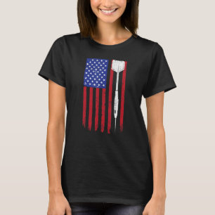 Camiseta Bandera Americana Dars Vintage Usa Throw Dart Play