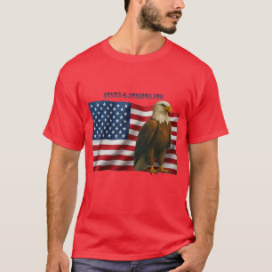 Camiseta Bandera Americana de 250 Años con un Águila Calva