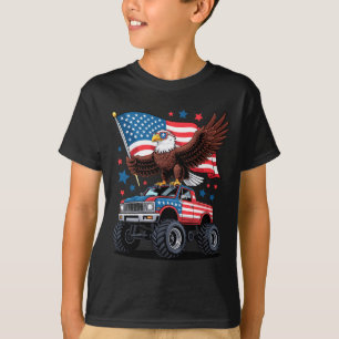 Camiseta Bandera Americana De Águila Calva Feliz 4 De Julio