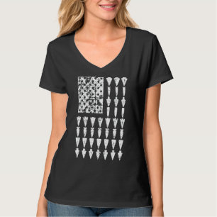 Camiseta Bandera Americana De Arrowhead Para Cualquier Caza