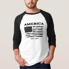 Camiseta Bandera Americana de Béisbol con problemas de époc