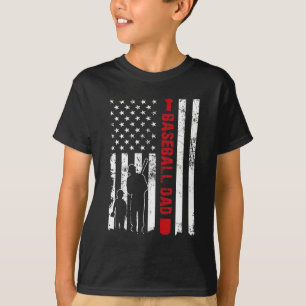 Camiseta Bandera Americana de Béisbol Orgulloso