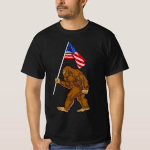 Camiseta Bandera Americana de Bigfoot