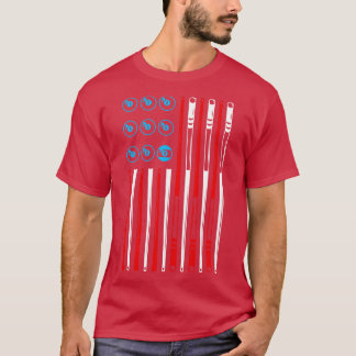 Camiseta Bandera Americana de Billiards Pool