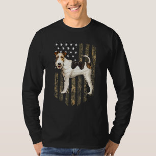 Camiseta Bandera Americana De Camuflaje Fox Terrier De Alam