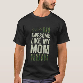 Camiseta Bandera Americana de Camuflaje Militar - Impresion