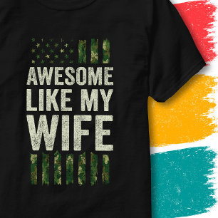Camiseta Bandera Americana de Camuflaje Militar Impresionan
