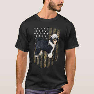 Camiseta Bandera Americana De Camuflaje Terrier Tibetano 4