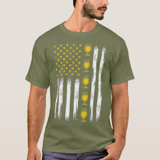 Camiseta Bandera Americana De Cerveza 4 De Julio Día De La 