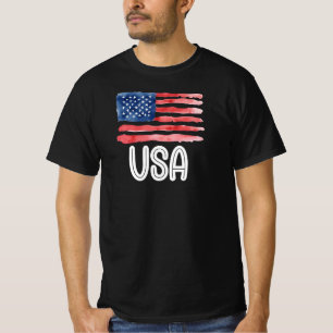 Camiseta Bandera Americana De EE. UU., 4 De Julio
