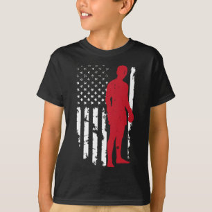 Camiseta Bandera Americana De EE. UU. Boxeo Kickboxing Patr