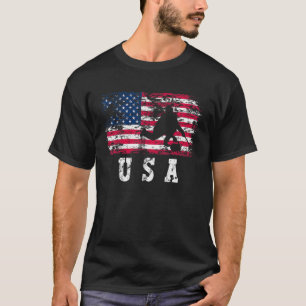 Camiseta Bandera Americana de EE. UU. Curling Deportes de I