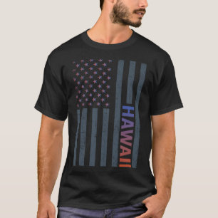 Camiseta Bandera Americana de Gradiente Hawaii