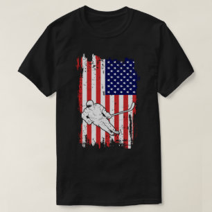 Camiseta Bandera Americana de Hockey