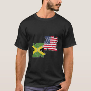 Camiseta Bandera Americana De Jamaica Usa Jamaica