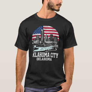 Camiseta Bandera americana de la ciudad de Oklahoma OKC