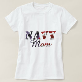 Camiseta Bandera americana de la mamá de la marina de
