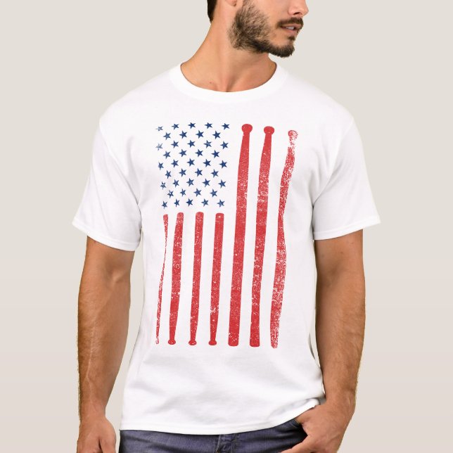 Camiseta Bandera americana de los E.E.U.U. del batería (Anverso)