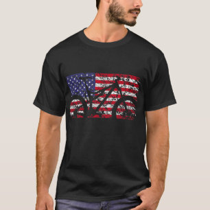 Camiseta Bandera americana de Mountain Bike - Bandera de MT