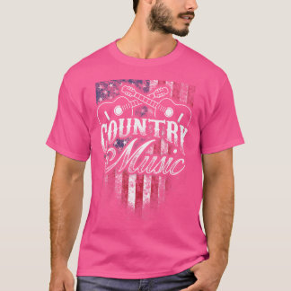 Camiseta Bandera americana de música country Diseño occiden