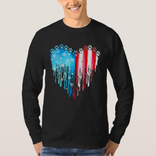 Camiseta Bandera Americana De Perro Art. 4 De Julio