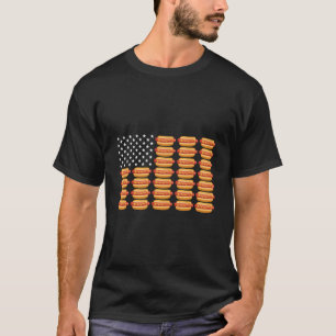 Camiseta Bandera Americana De Perro Caliente 4 De Julio Bb
