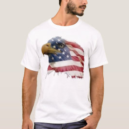 Camiseta Bandera americana del águila calva