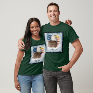 Camiseta Bandera Americana del Ejército & Águila
