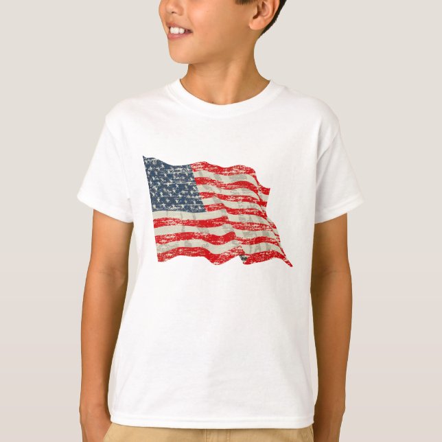 Camiseta Bandera americana del Faded Glory (Anverso)