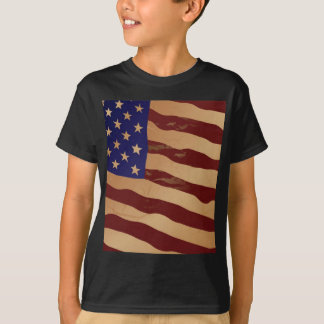 Camiseta Bandera americana del Grunge
