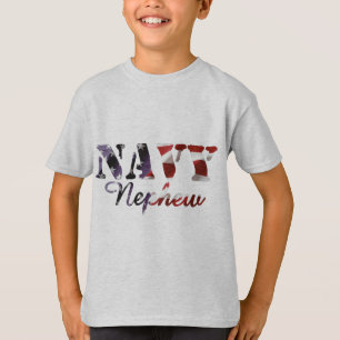 Camiseta Bandera americana del sobrino de la marina de