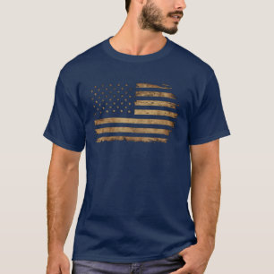 Camiseta Bandera Americana desgastada Patriótica