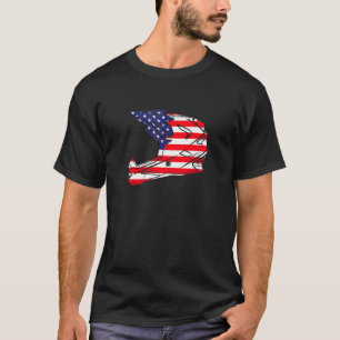 Camiseta Bandera americana Dirt Bike Helmet Motocross Appar